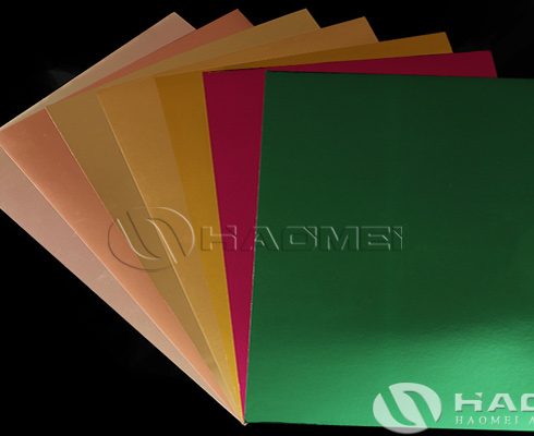 color aluminum foil paper