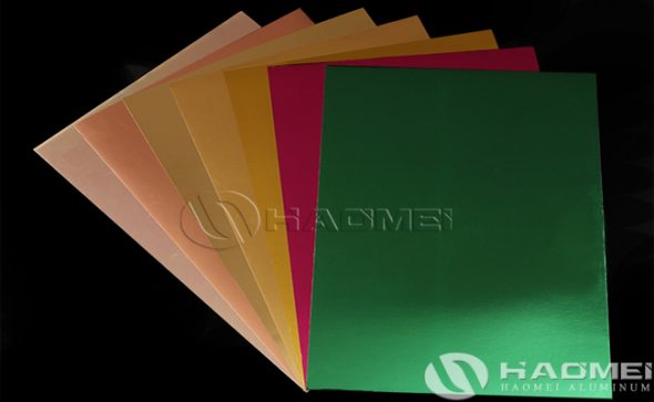 color aluminum foil paper