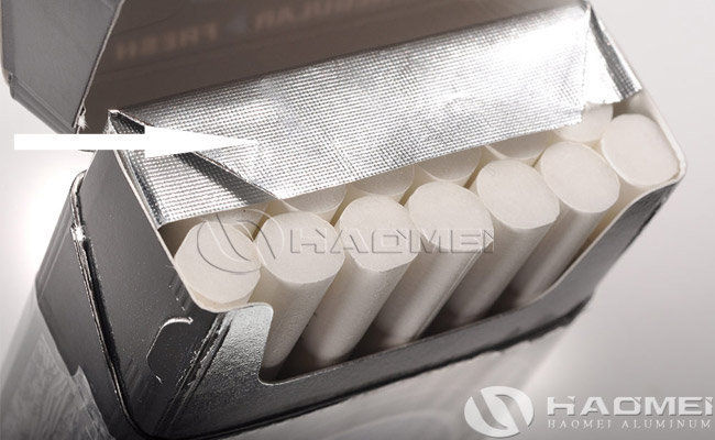 silver aluminium tobacco foil paper