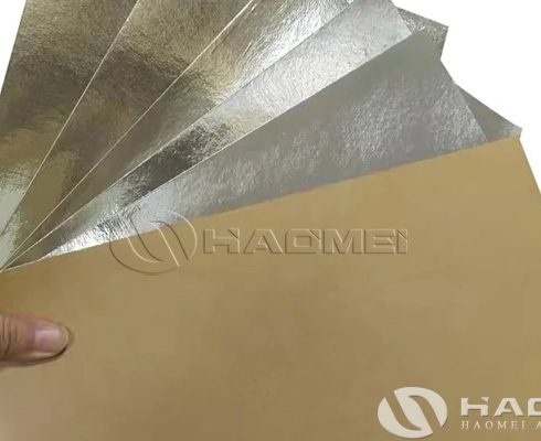 aluminium foil laminated with kraft paper