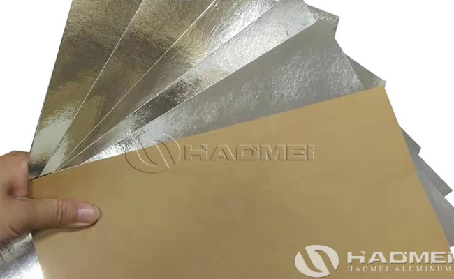 aluminum foil laminated with kraft paper
