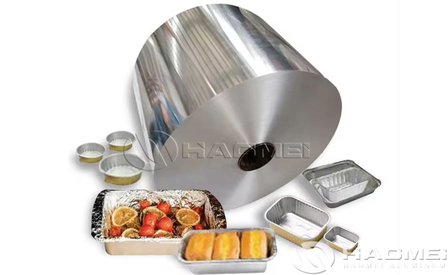 lubricated aluminum foil for container