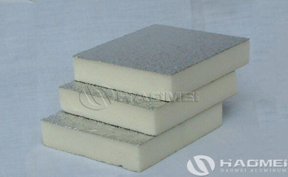 mbossed aluminum foil with primer for polyurethane foam