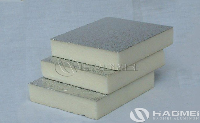 mbossed aluminum foil with primer for polyurethane foam