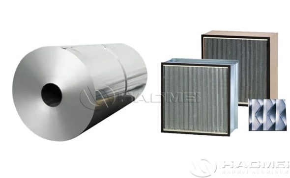 aluminium foil for deep pleat filter