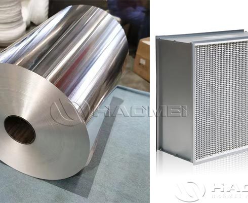 aluminum foil for HEPA air filters